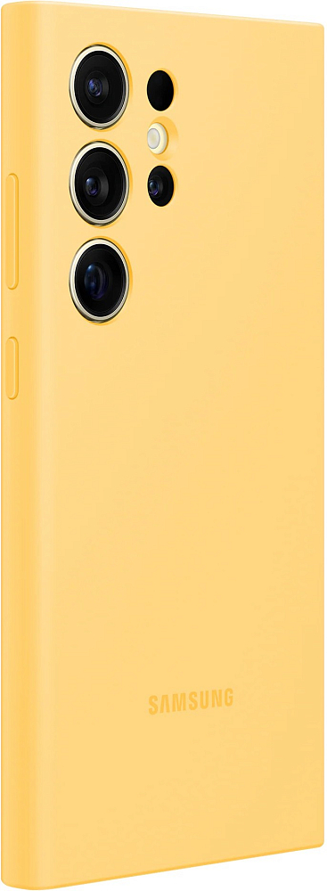 Чехол Samsung Silicone Case S24 Ultra желтый EF-PS928TYEGRU - фото 3