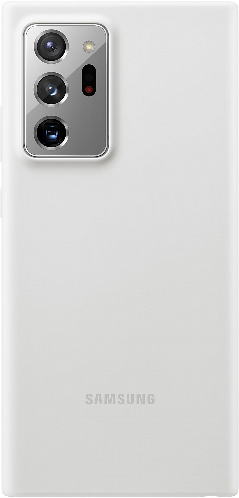 Чехол Samsung Silicone Cover для Galaxy Note20 Ultra белый