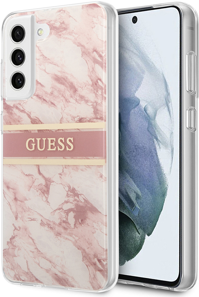 Чехол Guess Marble для Galaxy S21 FE розовый GUHCS21FKMABPI - фото 4