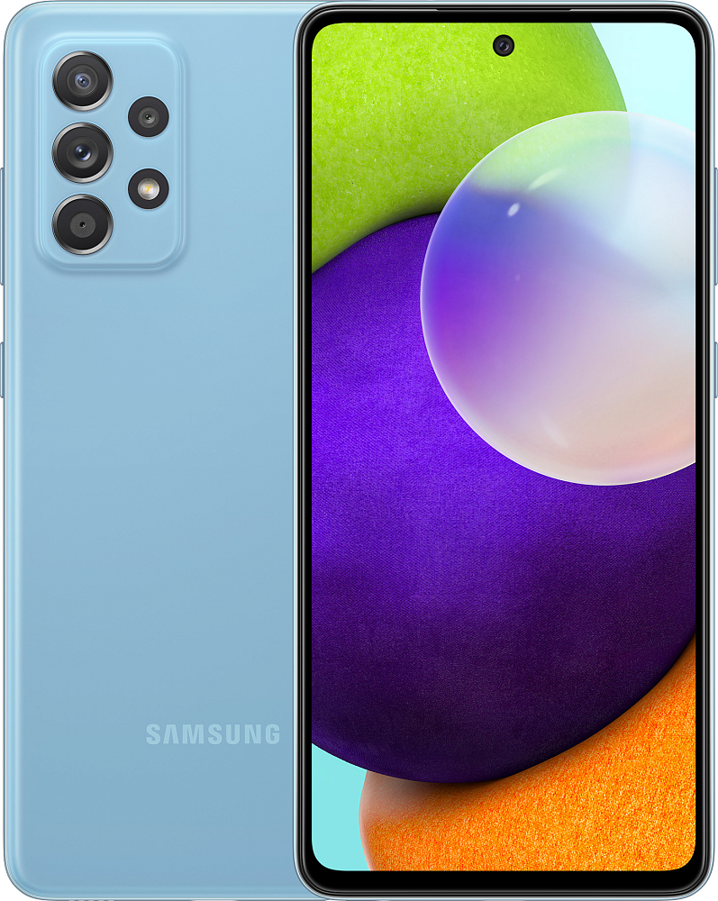 Смартфон Samsung Galaxy A52 128 ГБ синий (SM-A525FZBDSER) SM-A525FZBDSER Galaxy A52 128 ГБ синий (SM-A525FZBDSER) - фото 1