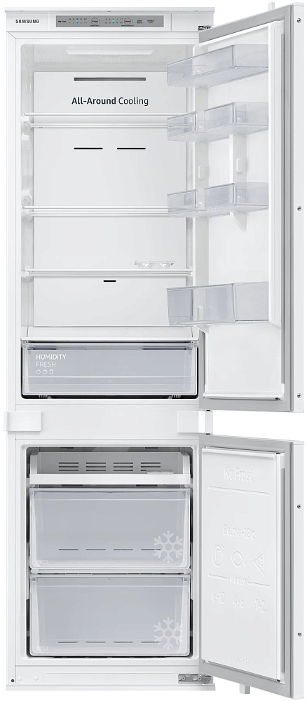 Встраиваемый холодильник Samsung BRB26715EWW с охлаждением Metal Cooling, 267 л BRB26600FWW, цвет белый - фото 4
