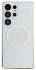 Чехол Guess Middle Colored Ring MagSafe для Galaxy S25 Ultra белый Фото 3