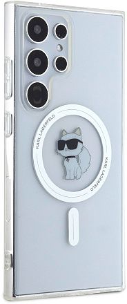 Чехол Karl Lagerfeld NFT Choupette MagSafe для Galaxy S24 Ultra прозрачный Фото 2