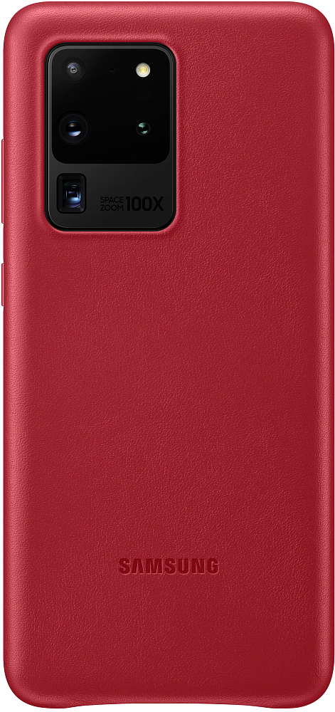 Чехол Samsung Leather Cover для Galaxy S20 Ultra красный