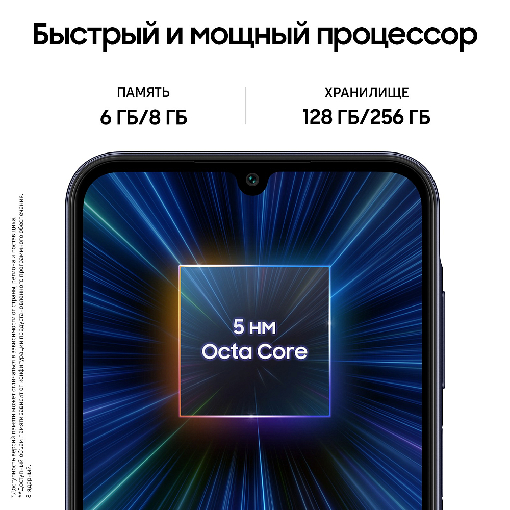 Смартфон Samsung Galaxy A25 6 ГБ/128 ГБ темно-синий SM-A256E06128DBL21S Galaxy A25 6 ГБ/128 ГБ темно-синий - фото 6