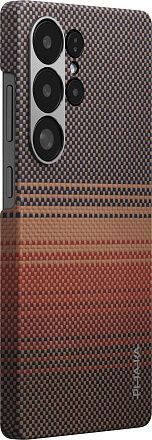Чехол Pitaka Tactile Woven для Galaxy S25 Ultra кевлар коричневый Фото 2