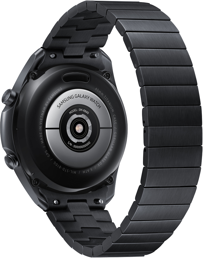 Смарт-часы Samsung Galaxy Watch3 45 мм черный титан SM-R840NTKACIS - фото 2