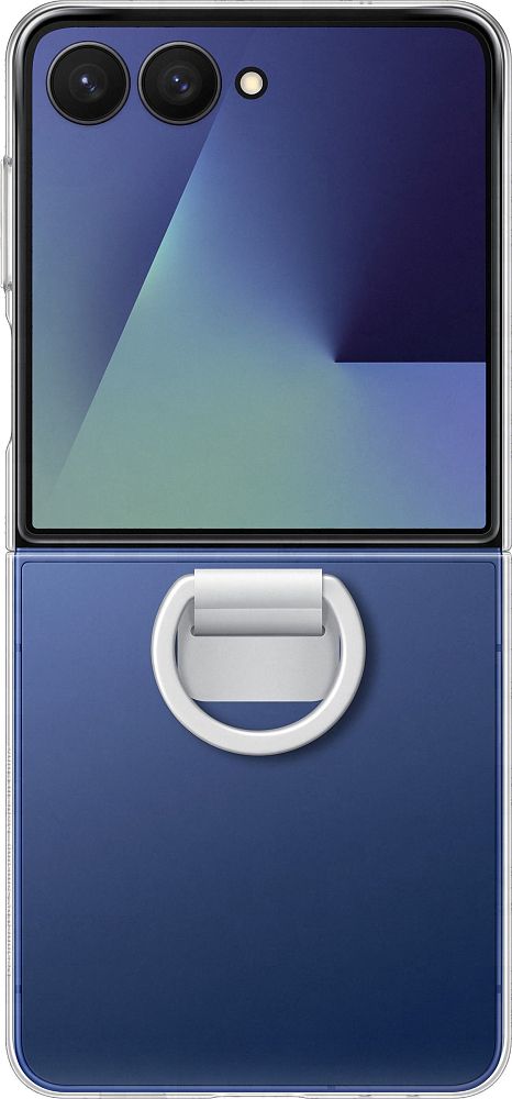 

Чехол Samsung Ring Case для Z Flip7 прозрачный, Ring Case для Z Flip7 прозрачный