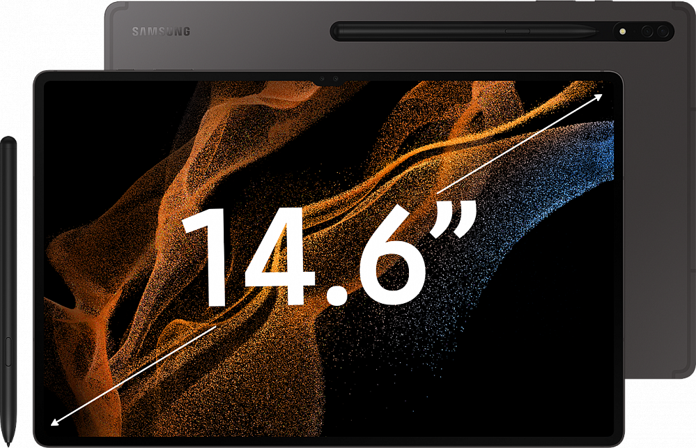 

Планшет Samsung, Графит, Galaxy Tab S8 Ultra 5G 128 Гб графит