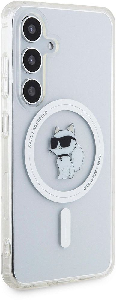 Чехол Karl Lagerfeld NFT Choupette MagSafe для Galaxy S24 прозрачный фото 2