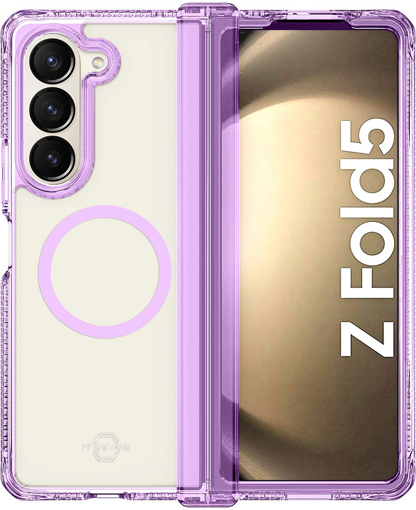Чехол Itskins Itskins Hybrid Hinge MagSafe для Z Fold5 фиолетовый