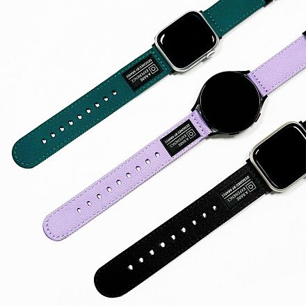 Ремешок Araree Soft Woven Strap для Galaxy Watch 20 mm, нейлон фиолетовый Фото 2