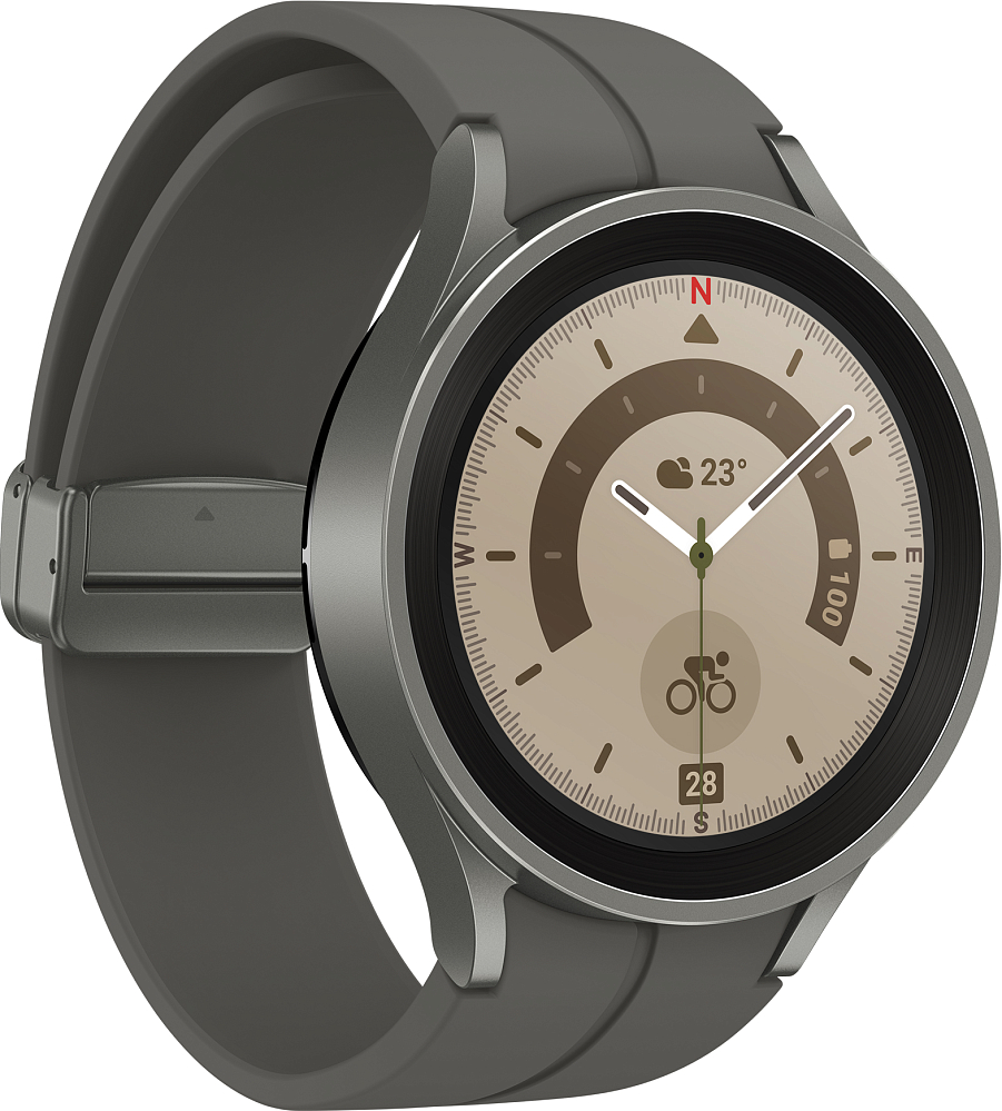 Смарт-часы Samsung Galaxy Watch5 Pro, 44 мм серый титан SM-R920NZTACIS - фото 4
