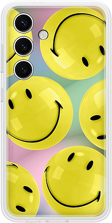 Чехол Samsung Flipsuit Case S24 прозрачный, желтый