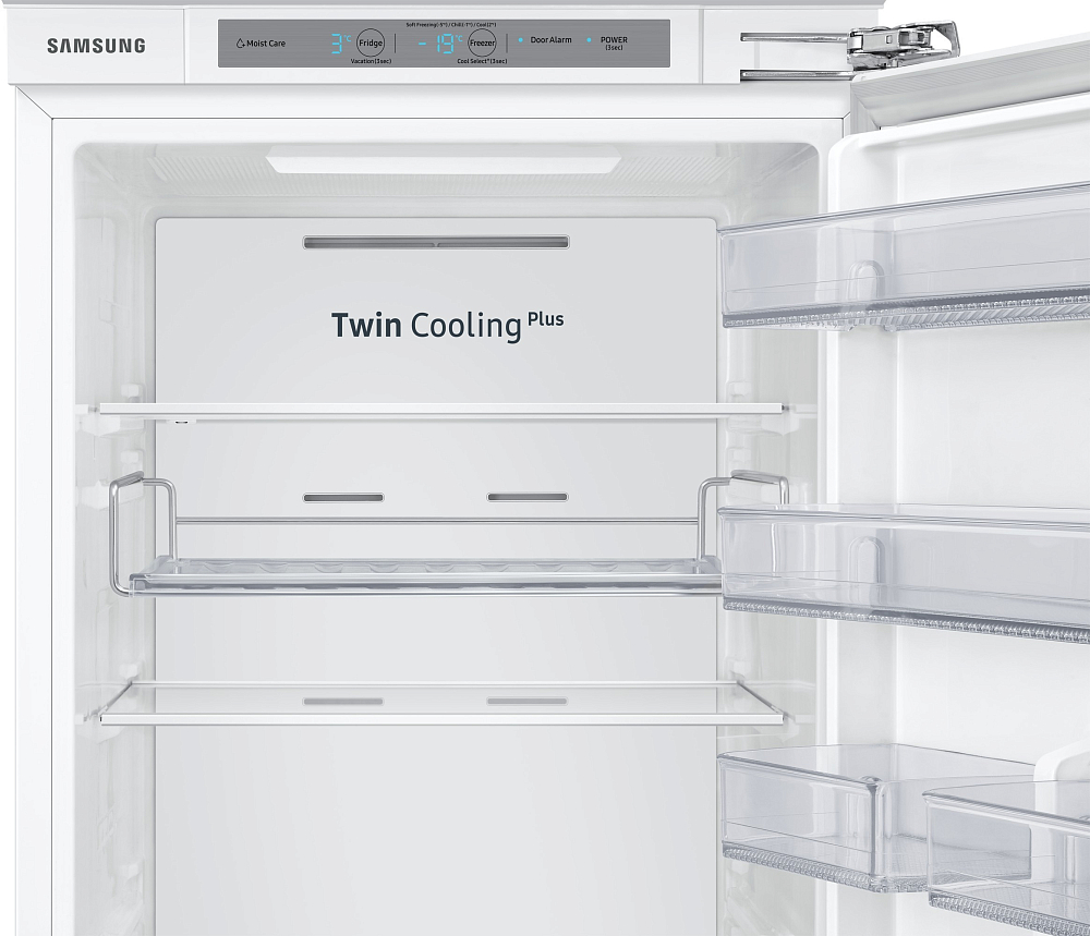 Встраиваемый холодильник Samsung BRB30615EWW с увеличенным полезным объёмом SpaceMax, 298 л BRB30715EWW, цвет белый - фото 7