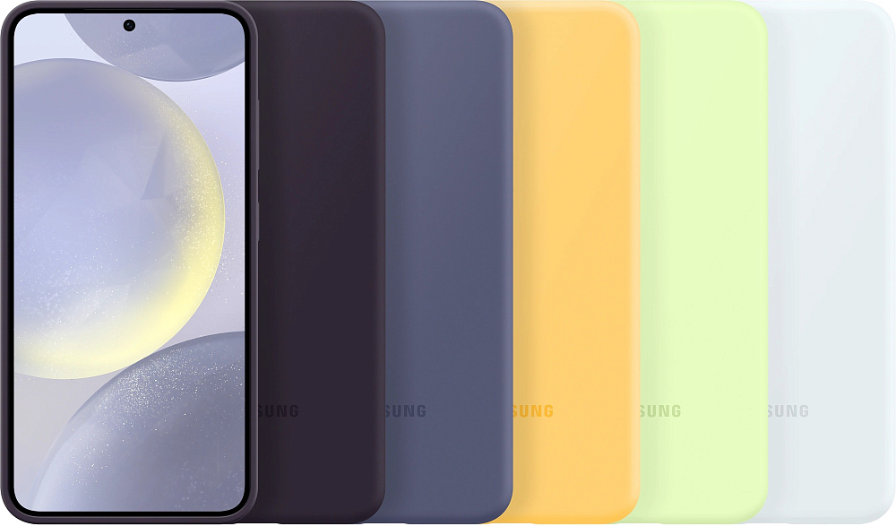 Чехол Samsung Silicone Case S24 желтый EF-PS921TYEGRU - фото 6