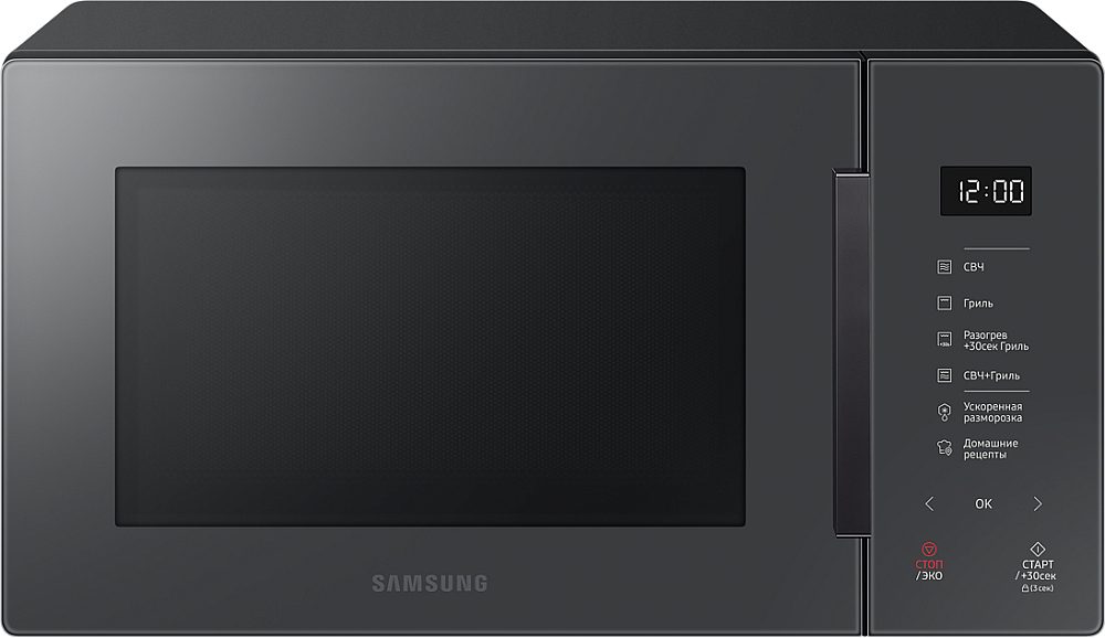 Микроволновая печь Samsung с грилем MW5000T, 23 л антрацит