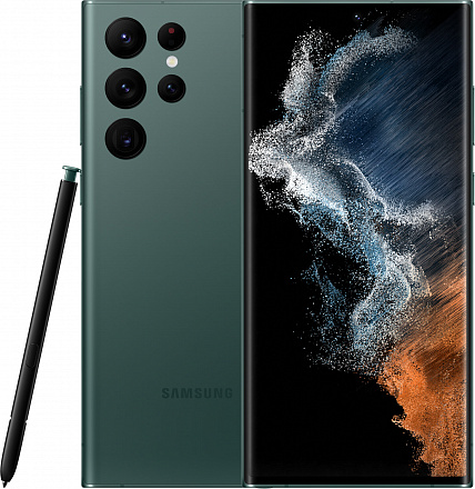 Смартфон Samsung Galaxy S22 Ultra (Exynos) 256 ГБ зеленый (SM