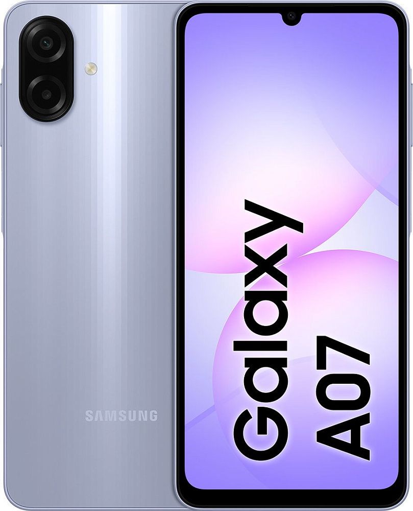 

Смартфон Samsung Galaxy A07 128 ГБ фиолетовый, Galaxy A07 128 ГБ фиолетовый
