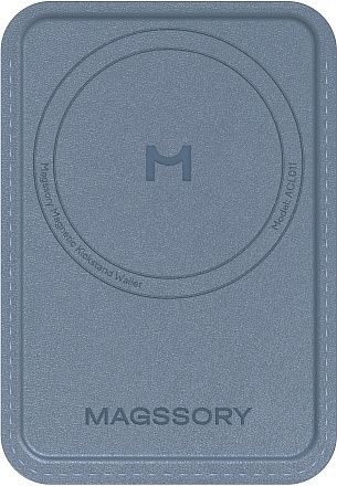 Чехол Magssory Duo Magnetic Kickstand Wallet MagSafe кобальт Фото 2