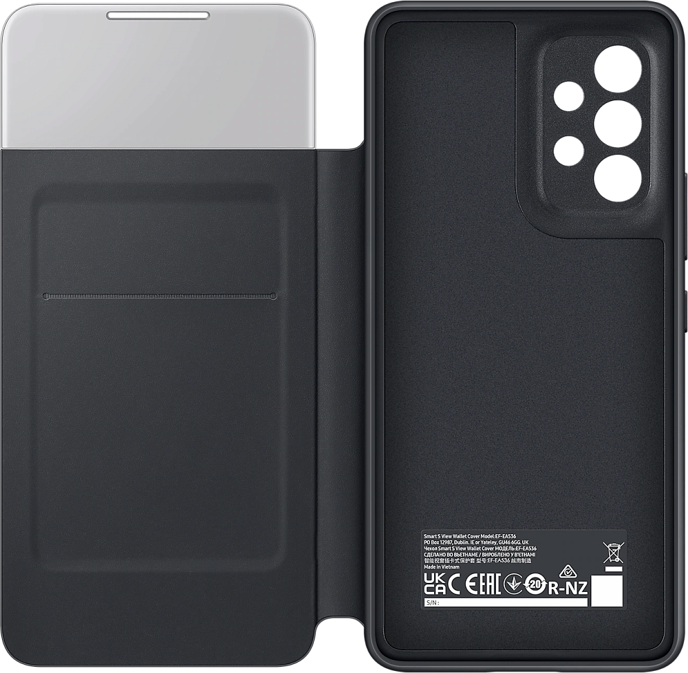 Чехол-книжка Samsung Smart S View Wallet Cover A53 Черный EF-EA536PBEGRU - фото 5