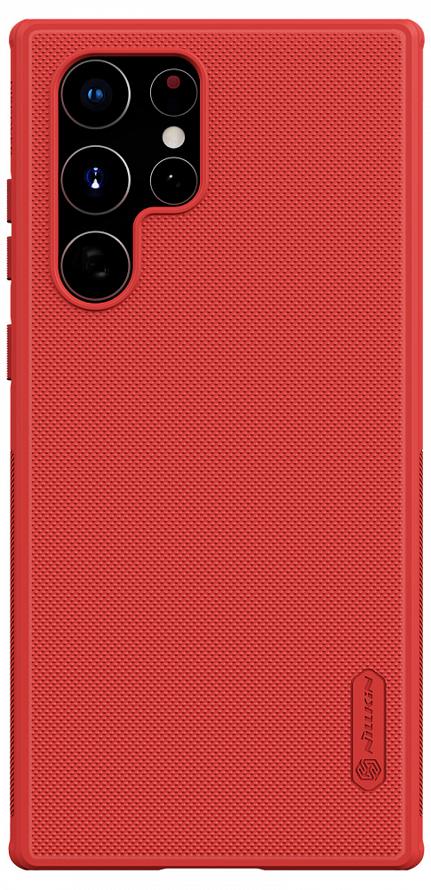 Чехол Nillkin Frosted Shield Pro для Galaxy S22 Ultra красный 6902048235458 - фото 1