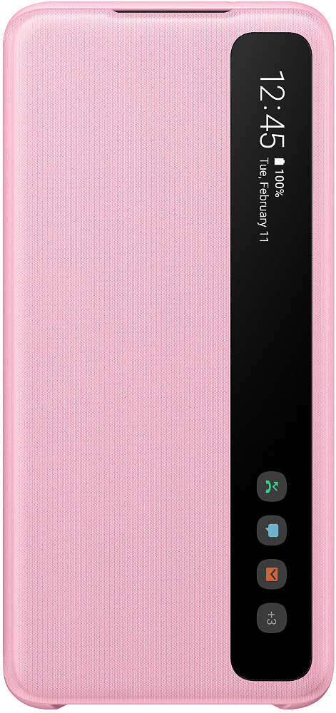 Чехол-книжка Samsung Clear View Cover для Galaxy S20 розовый