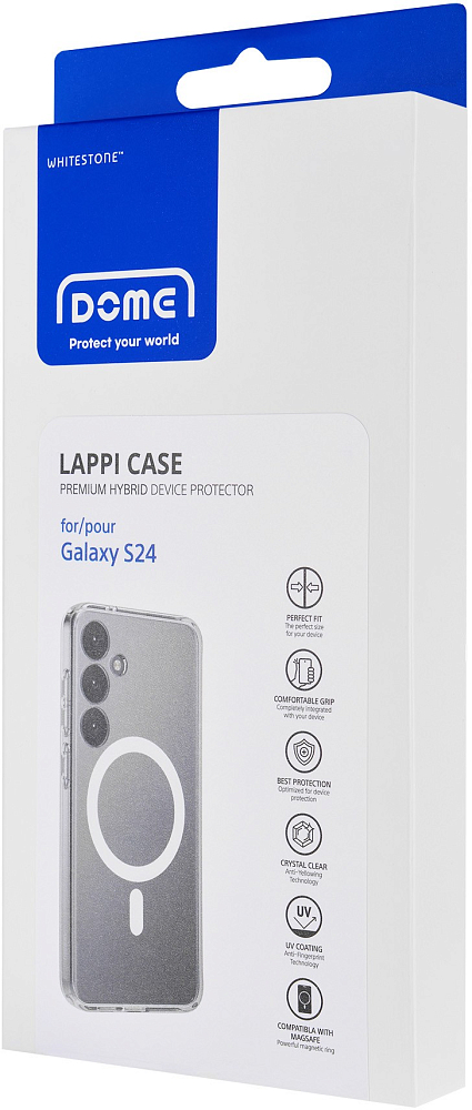 Чехол Whitestone Dome Clear Case MagSafe для Galaxy S24 прозрачный 8809365409327 - фото 7
