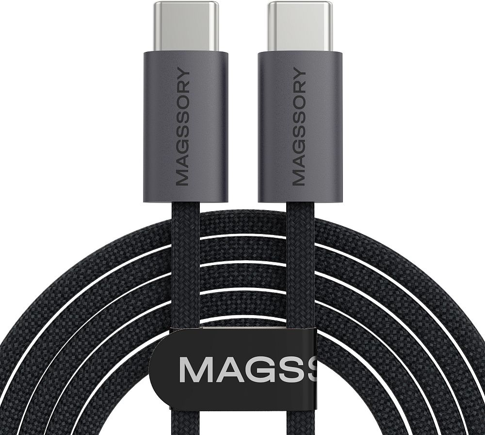 

Кабель Magssory USB-C, 2.4м, 60Вт серый, USB-C, 2.4м, 60Вт серый