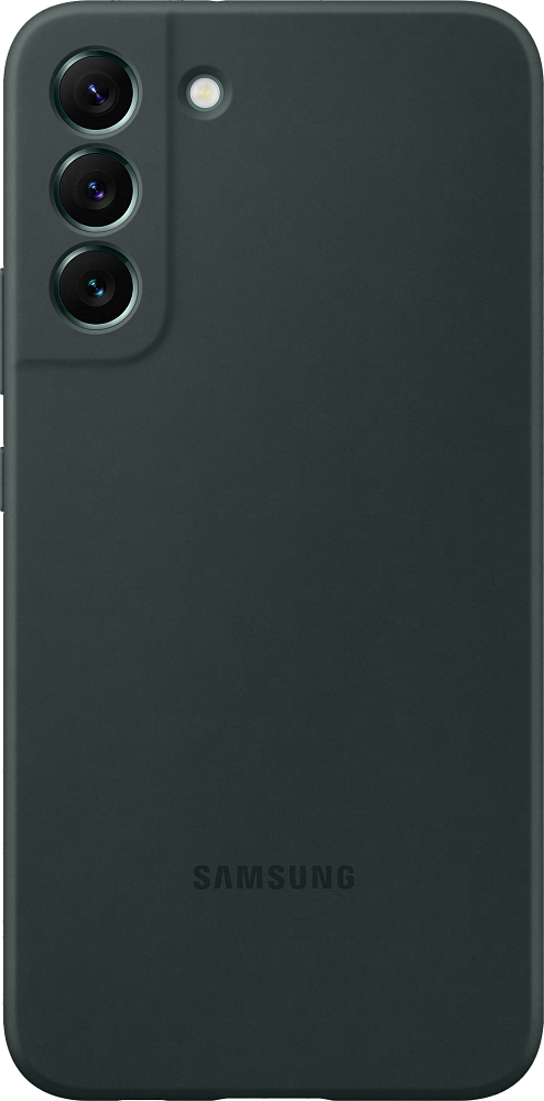 Чехол Samsung Silicone Cover для Galaxy S22+ лесной зеленый EF-PS906TGEGRU Silicone Cover для Galaxy S22+ лесной зеленый - фото 1