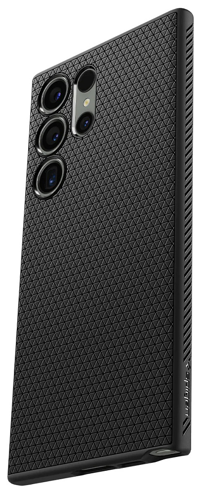 Чехол Spigen Luqiud Air Matte для Galaxy S23 Ultra, пластик черный ACS05614 - фото 3