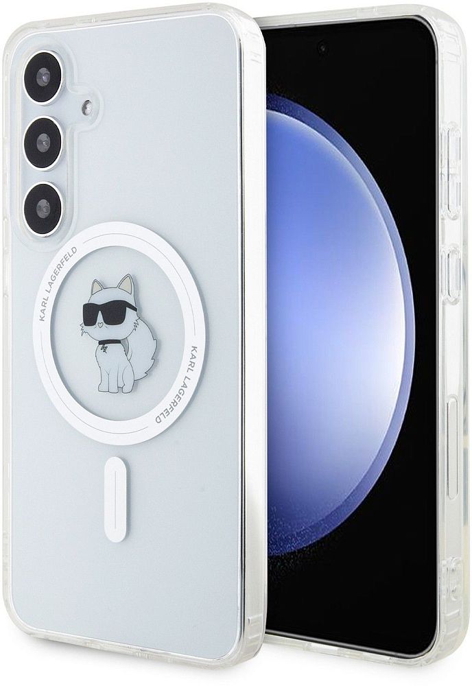 Чехол Karl Lagerfeld NFT Choupette MagSafe для Galaxy S24+ прозрачный