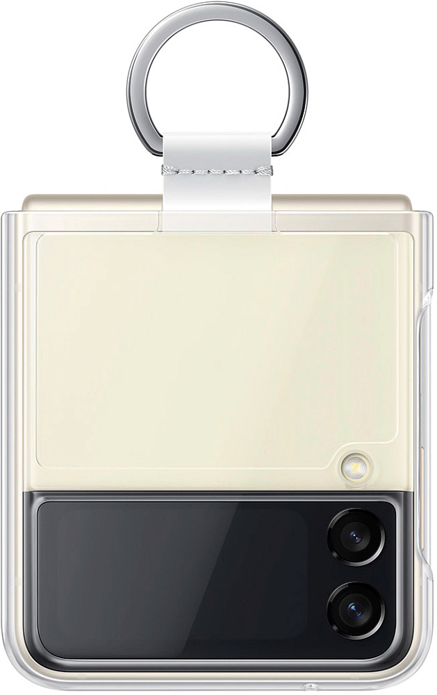 Чехол Samsung Clear Cover with Ring для Galaxy Z Flip3 прозрачный EF-QF711CTEGRU - фото 1