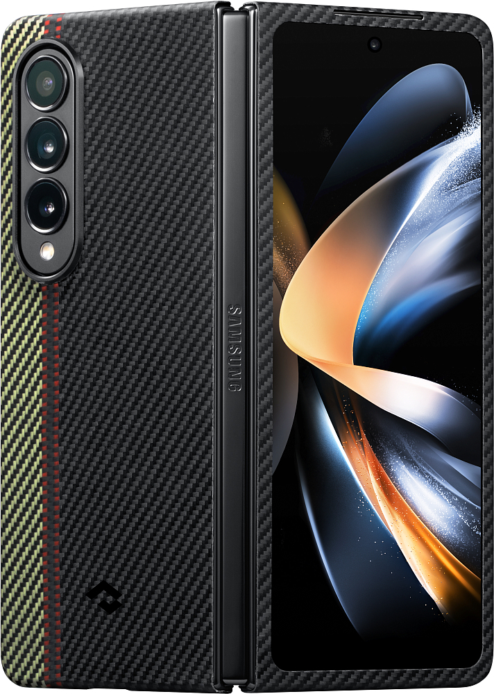 Чехол Pitaka Fusion Weaving Air Case для Galaxy Z Fold4, кевлар черный