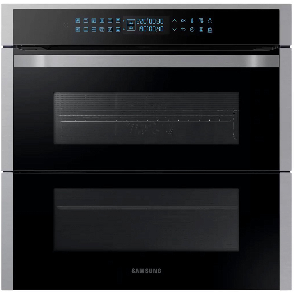 Духовой шкаф Samsung NV75N7646RS/WT Dual Cook Flex, 75 л нержавеющая сталь NV75N7646RS/WT