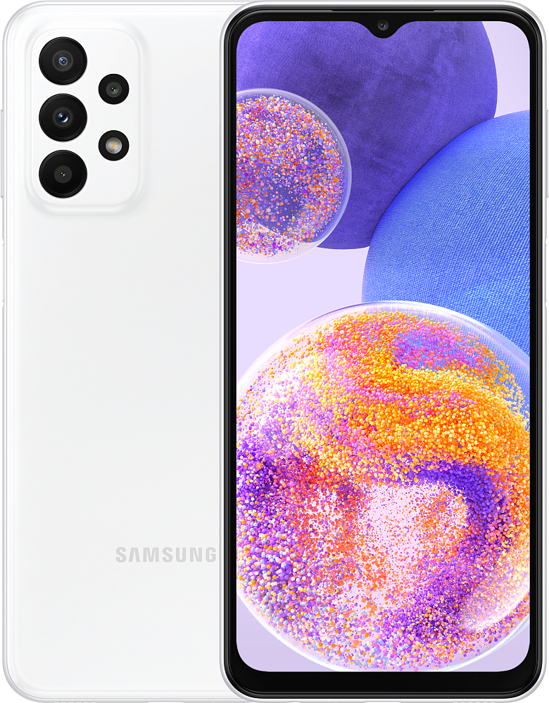 Смартфон Samsung Galaxy A23 64 ГБ белый (SM-A235FZWUCAU) SM-A235FZWUCAU Galaxy A23 64 ГБ белый (SM-A235FZWUCAU) - фото 1