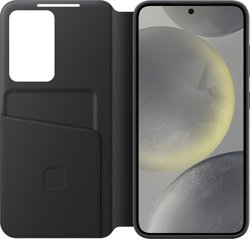 Чехол-книжка Samsung Smart View Wallet Case S24 черный EF-ZS921CBEGRU - фото 3