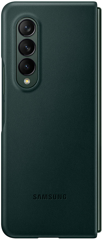 Чехол Samsung Silicone Cover для Galaxy Z Fold3 зеленый EF-PF926TGEGRU - фото 2