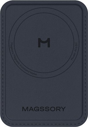 Чехол Magssory Duo Magnetic Kickstand Wallet MagSafe синий Фото 2