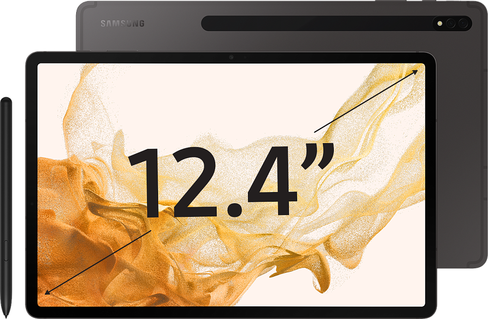 Планшет Samsung Galaxy Tab S8+ Wi-Fi 128 ГБ графит (SM-X800NZAACAU) SM-X800NZAACAU Galaxy Tab S8+ Wi-Fi 128 ГБ графит (SM-X800NZAACAU) - фото 1