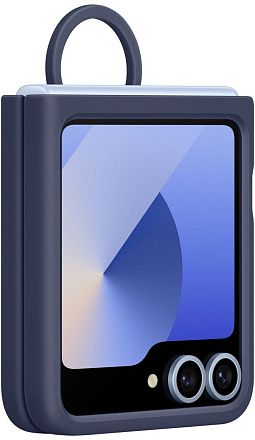 Чехол Samsung Silicone Case Z Flip6 Синий Фото 2