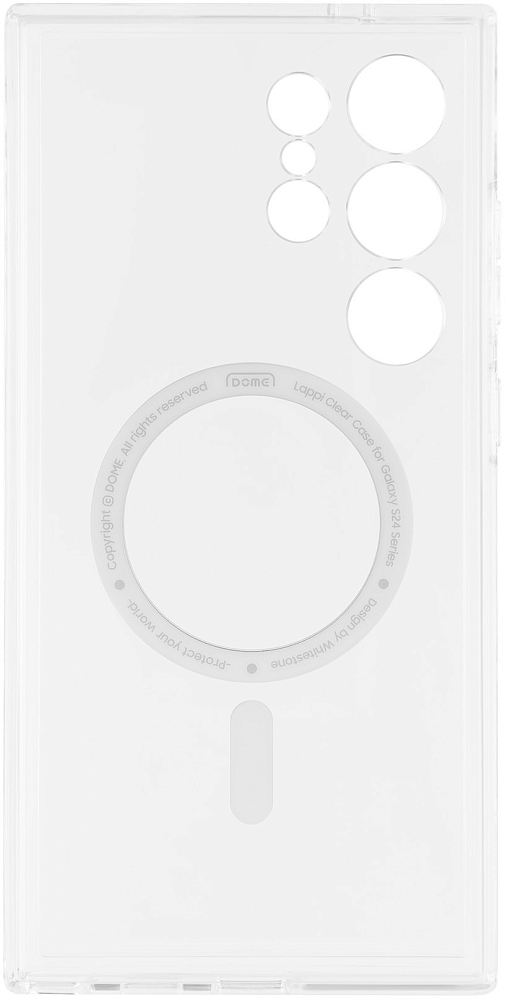 Чехол Whitestone Dome Clear Case MagSafe для Galaxy S24 Ultra прозрачный 8809365409341 - фото 3