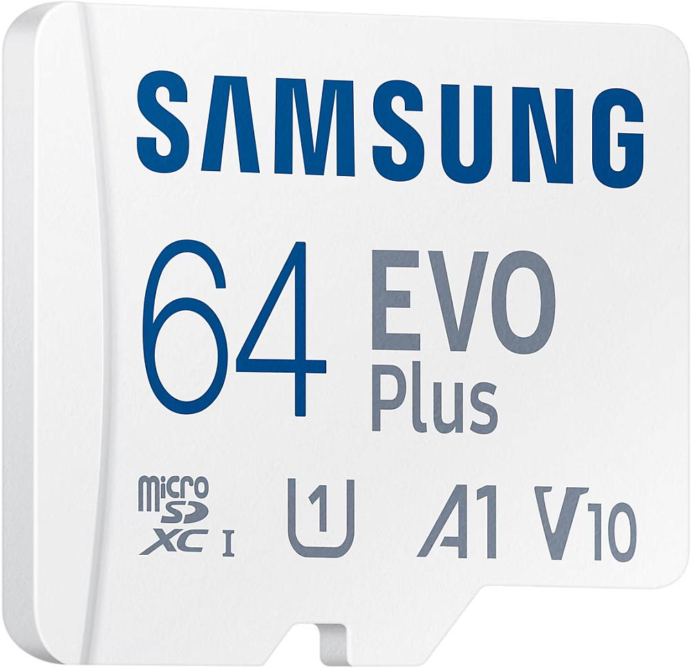 Карта памяти Samsung MicroSDXC 64Гб EVO Plus CL10 с адаптером белый фото 2