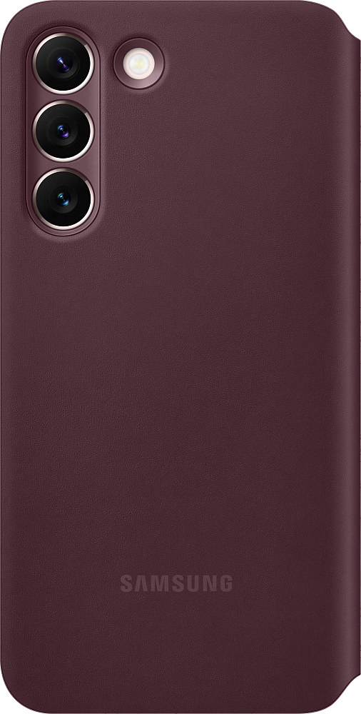 Чехол Samsung Smart Clear View Cover для Galaxy S22 бургунди EF-ZS901CEEGRU - фото 2