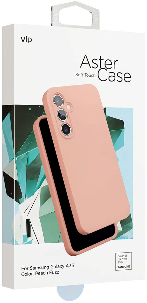 Чехол VLP Чехол VLP Aster Case для Galaxy A35, силикон персиковый фото 5