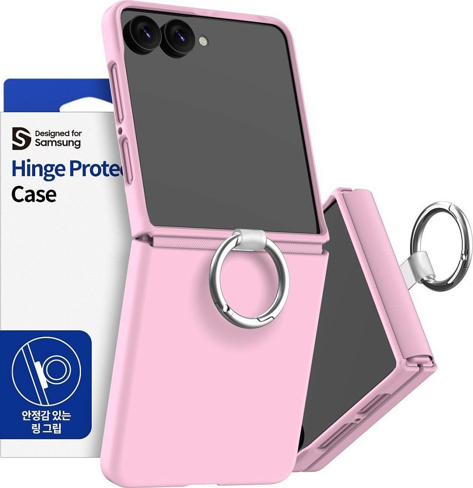 Чехол Araree Aero Flex R для Galaxy Z Flip8, с кольцом розовый