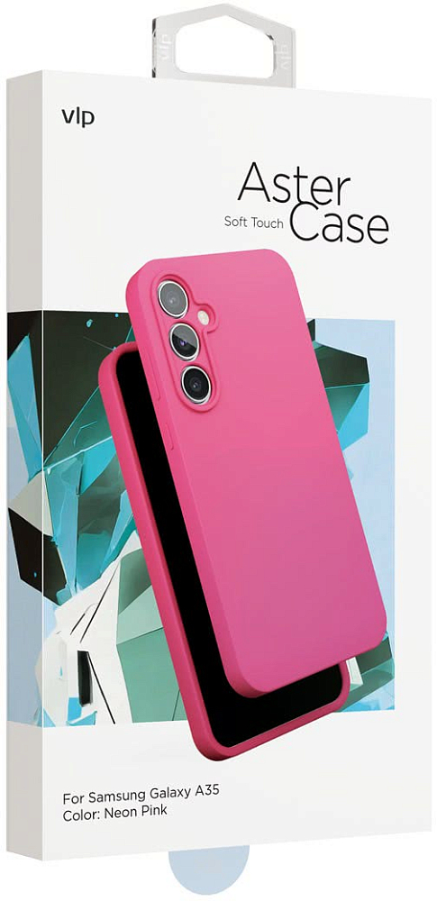 Чехол VLP Aster Case для Galaxy A35, силикон розовый 1057062 - фото 5