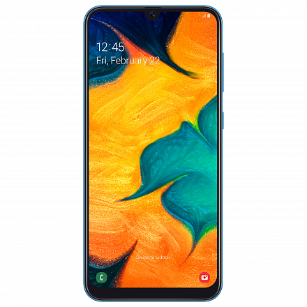 Смартфон Samsung Galaxy A30 64 ГБ синий — купить по цене 13990 с