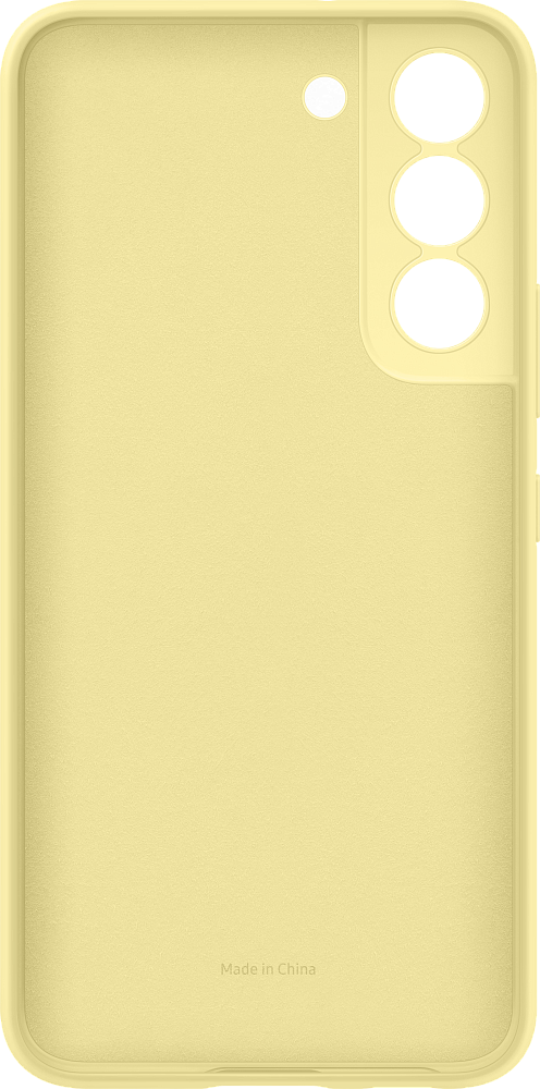 Чехол Samsung Silicone Cover для Galaxy S22 сливочно-желтый EF-PS901TYEGRU - фото 5