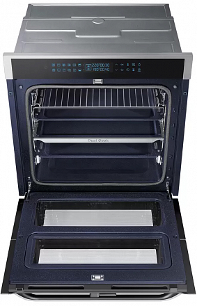 Электрический духовой шкаф samsung dual cook flex nv75n7646rs wt